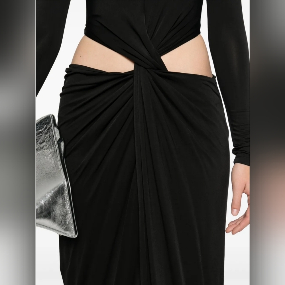 Cult Gaia Keri Black Gown US4/SM - Picture 4 of 7